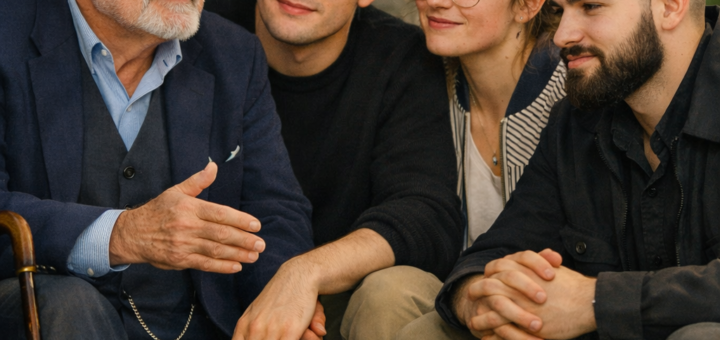 Trois de mes enfants et moi